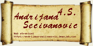 Andrijana Sečivanović vizit kartica